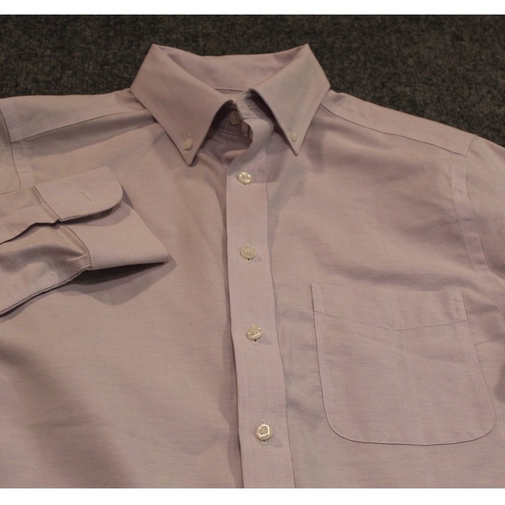 Roundtree‎ & Yorke Gold Label Mens Slim Fit Stretch Oxford Button Down Shirt